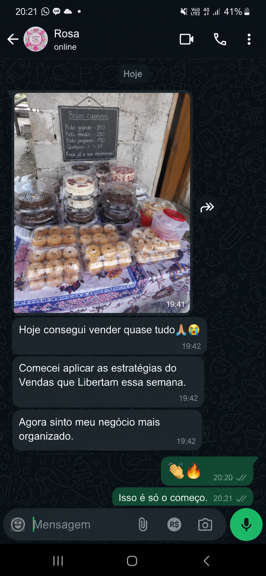 Depoimento da Rosa sobre Vendas que Libertam